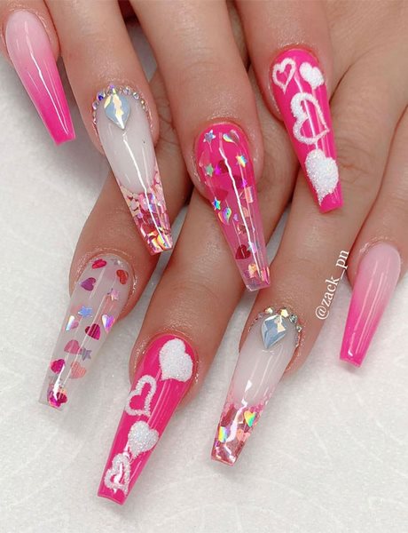 best-pink-nail-designs-99_13 Cele mai bune modele de unghii roz