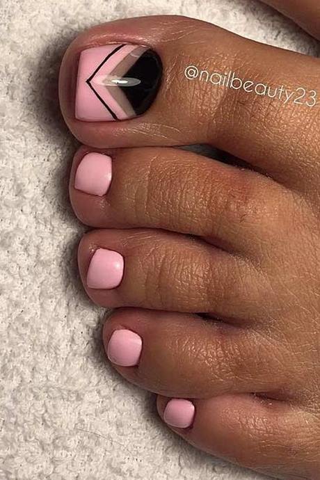 black-and-pink-toe-nail-designs-02_2 Modele de unghii negre și roz