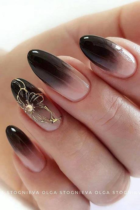 black-ombre-nail-designs-33_12 Modele de unghii negre ombre