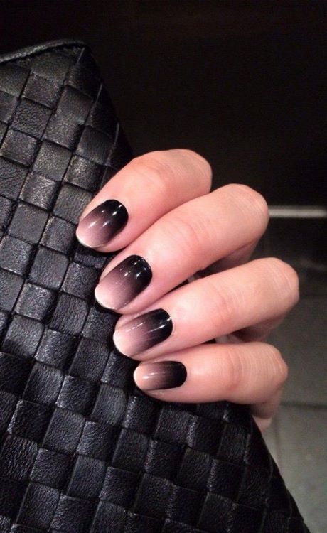 black-ombre-nail-designs-33_9 Modele de unghii negre ombre