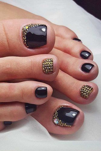 black-toes-with-design-30_3 Degetele de la picioare negre cu design
