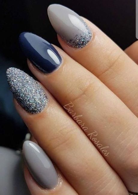 blue-and-gray-nail-design-69_12 Design de unghii albastru și gri