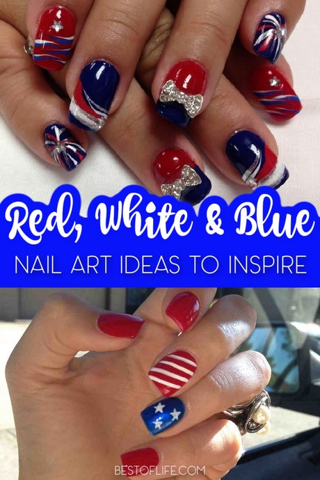 blue-and-white-christmas-nail-designs-94_7 Albastru și alb modele de unghii de Crăciun