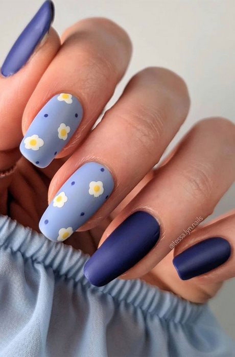 blue-nail-color-designs-92_13 Modele de culoare albastră a unghiilor