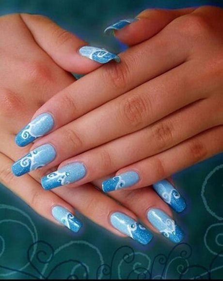 blue-nail-color-designs-92_15 Modele de culoare albastră a unghiilor
