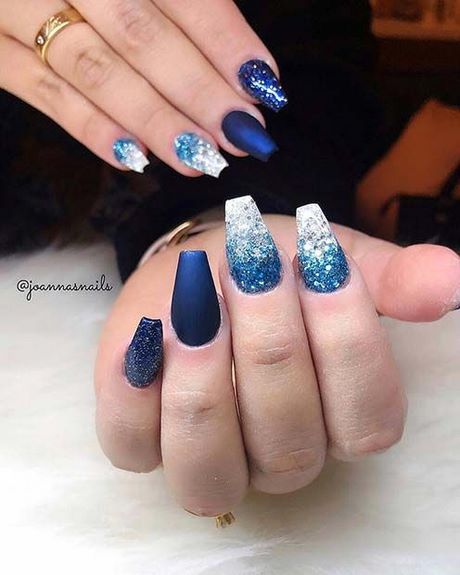 blue-nail-color-designs-92_6 Modele de culoare albastră a unghiilor