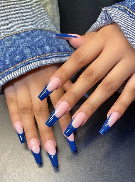 blue-tip-nail-designs-63_13 Modele de unghii cu vârf albastru