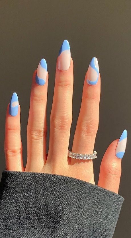 blue-tip-nail-designs-63_17 Modele de unghii cu vârf albastru