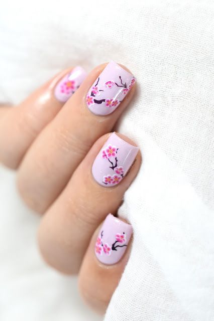 cherry-blossom-nail-art-designs-53_14 Cherry blossom nail art modele