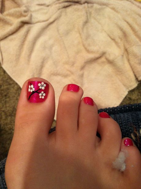 cherry-blossom-toe-nail-design-21_13 Cherry blossom toe unghii design
