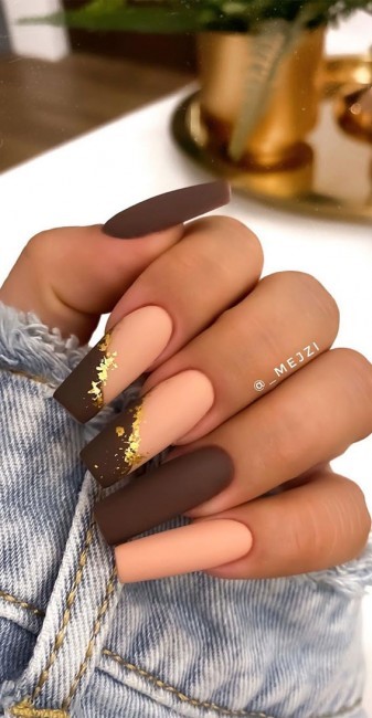 chocolate-brown-nail-designs-87_14 Modele de unghii maro de ciocolată