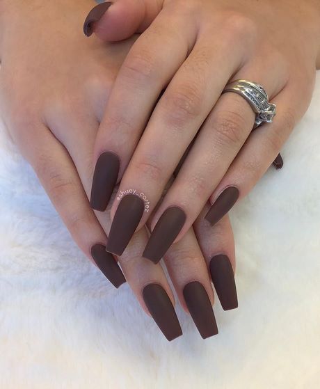 chocolate-brown-nail-designs-87_3 Modele de unghii maro de ciocolată