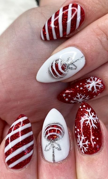 christmas-design-gel-nails-95_6 Crăciun design gel unghii