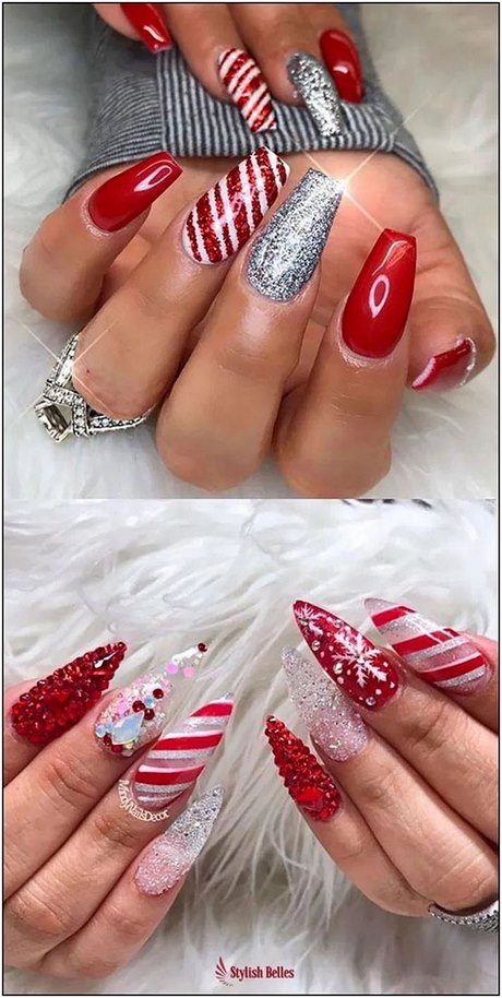 christmas-fake-nail-designs-32_10 Crăciun modele de unghii false