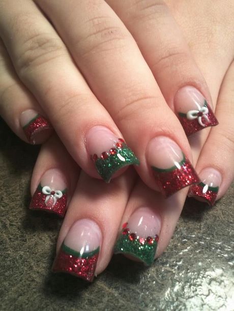 christmas-fake-nail-designs-32_9 Crăciun modele de unghii false