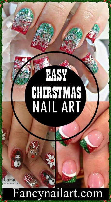 christmas-nail-design-for-short-nails-82_3 Design de unghii de Crăciun pentru unghii scurte