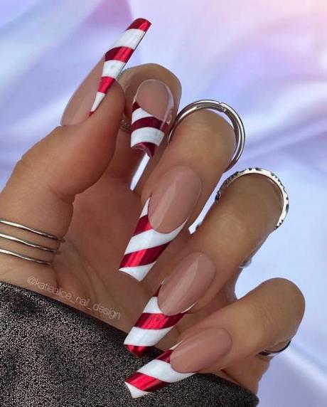 christmas-nail-design-for-short-nails-82_6 Design de unghii de Crăciun pentru unghii scurte