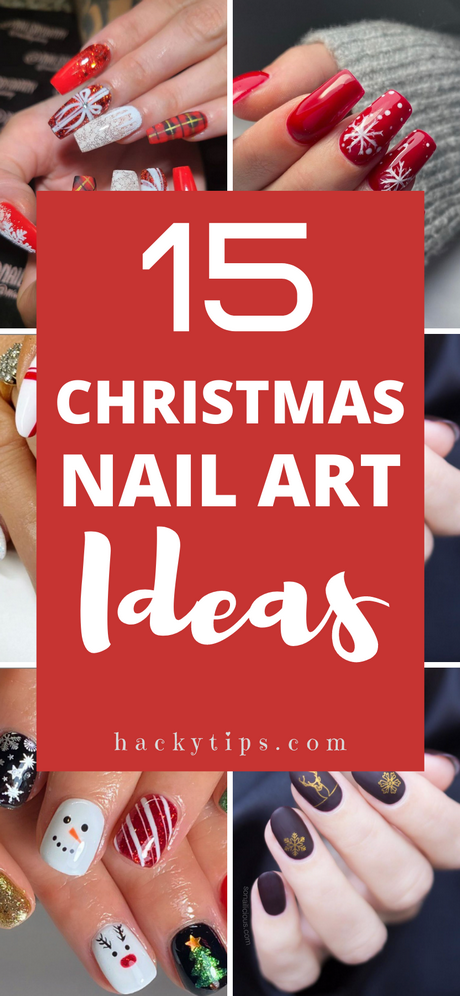 christmas-nail-stamping-ideas-45 Idei de ștanțare a unghiilor de Crăciun