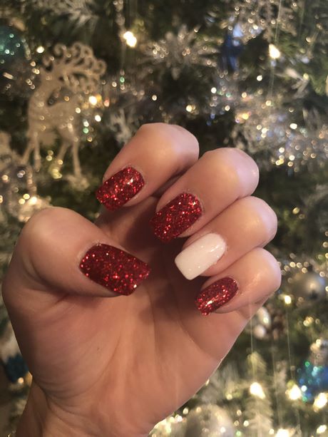 christmas-nails-red-white-39_15 Cuie de Crăciun roșu alb