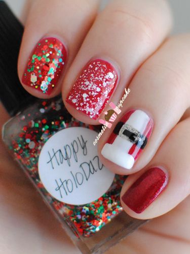 christmas-nails-red-white-39_6 Cuie de Crăciun roșu alb