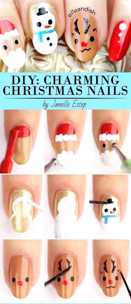 christmas-reindeer-nail-designs-66_4 Modele de unghii de ren de Crăciun