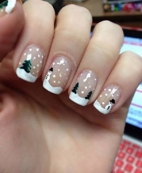 christmas-santa-nail-designs-17_12 Modele de unghii de Crăciun Moș Crăciun