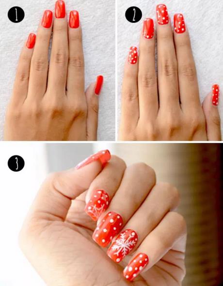 christmas-style-nail-designs-30 Modele de unghii în stil de Crăciun