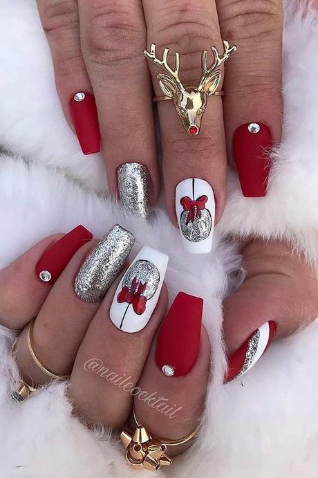 christmas-style-nail-designs-30_17 Modele de unghii în stil de Crăciun