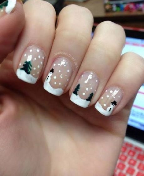 clear-christmas-nail-designs-79_17 Modele clare de unghii de Crăciun