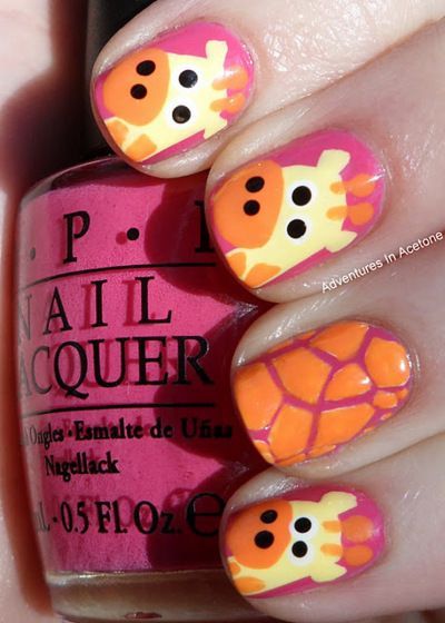 cute-animal-nail-art-58_11 Drăguț animal nail art