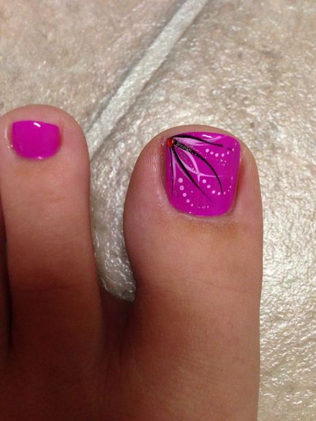 cute-big-toe-nail-designs-88_16 Drăguț deget de la picior mare unghii modele