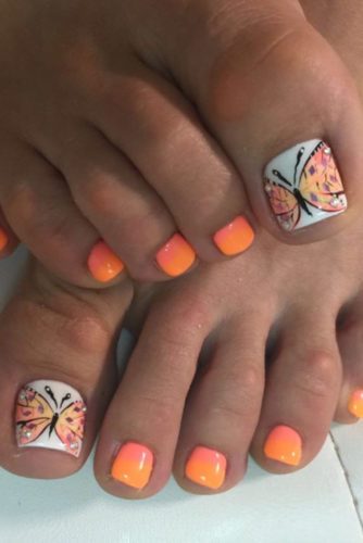 cute-big-toe-nail-designs-88_8 Drăguț deget de la picior mare unghii modele