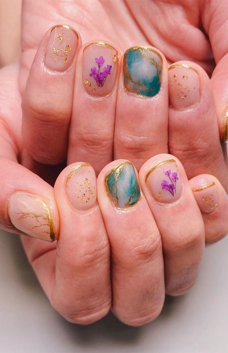 cute-floral-nails-84_6 Drăguț unghii florale