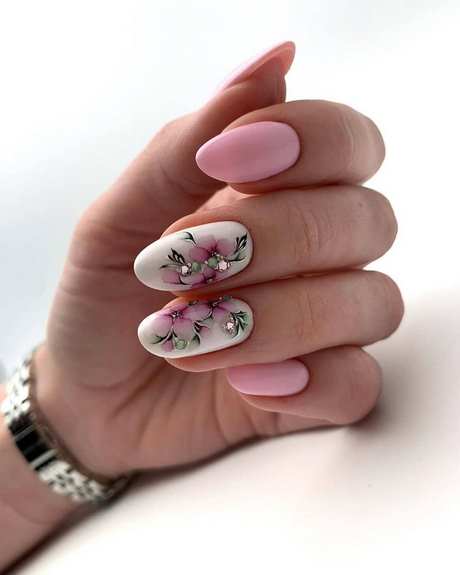 cute-floral-nails-84_9 Drăguț unghii florale