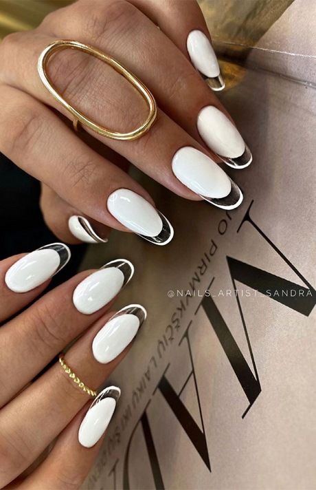 cute-nail-designs-with-white-51 Modele drăguțe de unghii cu alb