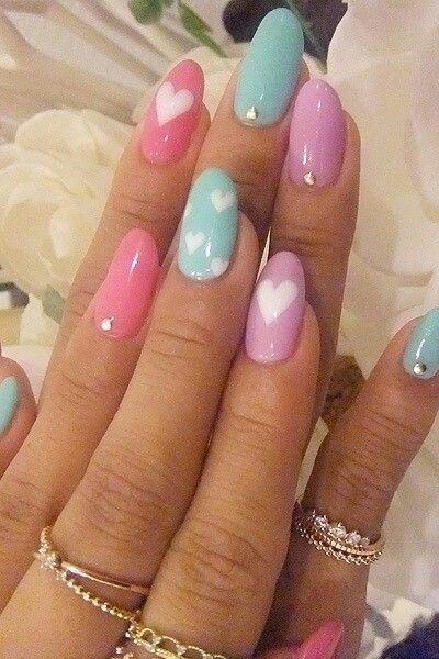 cute-pastel-nail-designs-21 Modele drăguțe de unghii pastelate