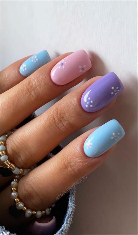 cute-pastel-nail-designs-21_4 Modele drăguțe de unghii pastelate