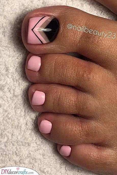 cute-pink-toe-nail-designs-79_14 Drăguț roz deget de la picior unghii modele