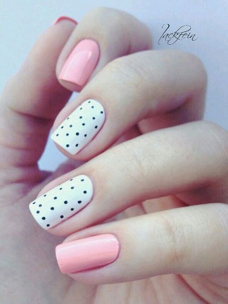 cute-polka-dot-nail-designs-65_4 Drăguț polka dot modele de unghii