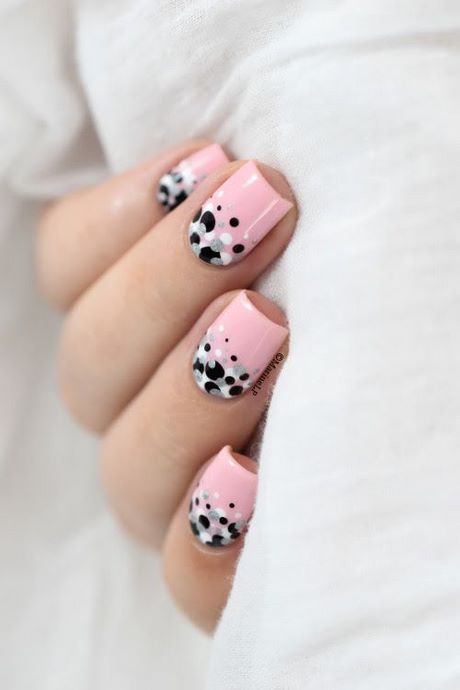 cute-polka-dot-nail-designs-65_5 Drăguț polka dot modele de unghii