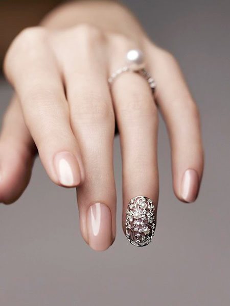 cute-ring-finger-nail-designs-75_10 Drăguț inel deget unghii modele