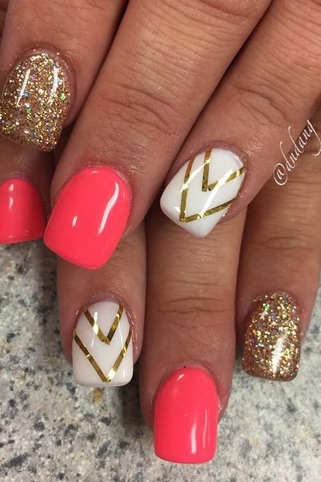 cute-summer-gel-nail-designs-64_2 Modele drăguțe de unghii cu gel de vară