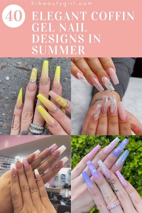 cute-summer-gel-nail-designs-64_6 Modele drăguțe de unghii cu gel de vară