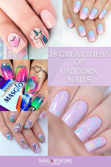 cute-unicorn-nail-designs-77_3 Modele drăguțe de unghii unicorn