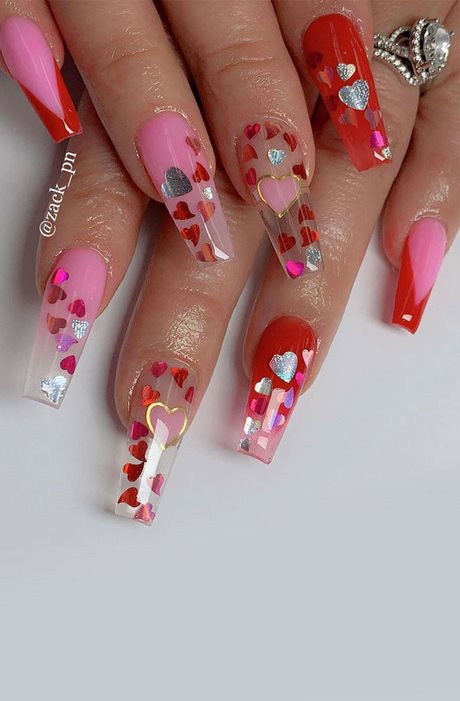 cute-valentines-day-nail-designs-86_8 Drăguț Ziua Îndrăgostiților modele de unghii