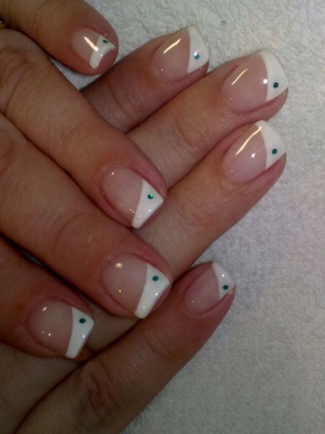cute-white-french-tip-nail-designs-26_19 Drăguț alb franceză sfat unghii modele