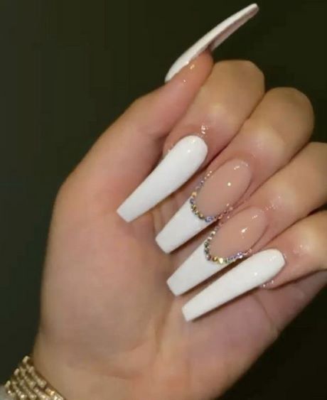 cute-white-tip-nails-91_13 Drăguț alb sfat cuie