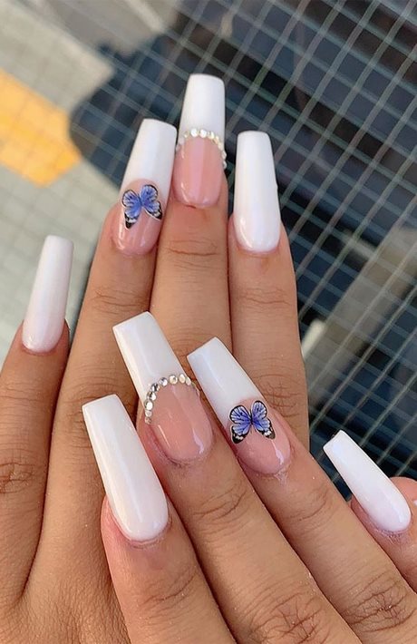 cute-white-tip-nails-91_15 Drăguț alb sfat cuie