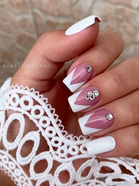 cute-white-tip-nails-91_4 Drăguț alb sfat cuie