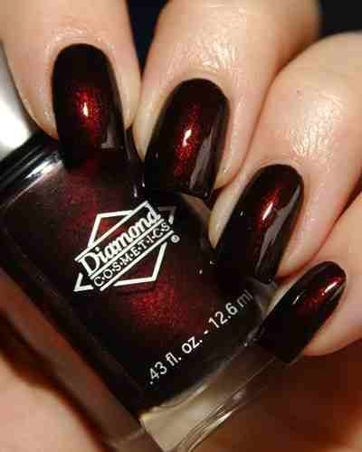 dark-red-nail-polish-designs-22_9 Modele de lac de unghii roșu închis